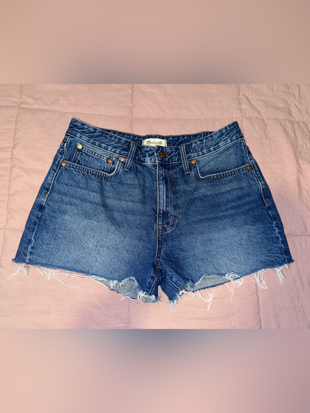 Madewell Relaxed Denim Cut Off Shorts Women’s 29 Mid Rise 3in Inseam